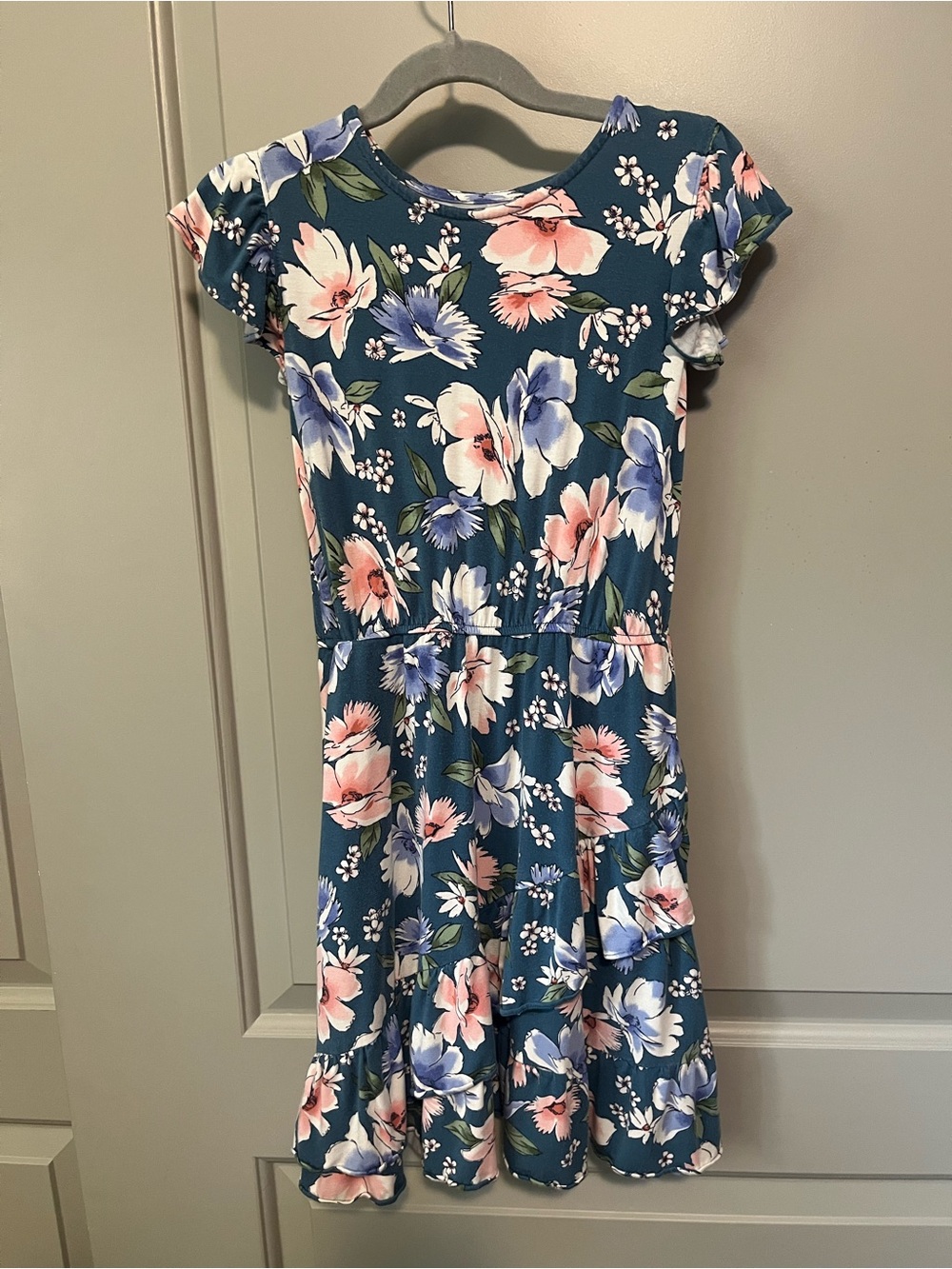 Bailey Lane Floral Ruffle-Hem Dress